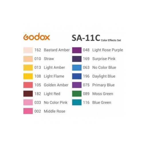 Godox Color Gels Kit for S30 LED Light (SA-11C)