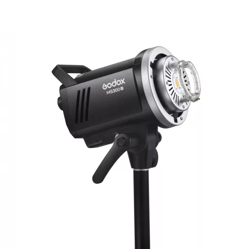NEEWER ML300 300 W GN60 Studio voor buiten, flits, werkt op batterijen, monolight, draadloos, 2,4 GHz, 1000 flitsen, volledig vermogen, recyclingtijd 0,4 - 2,5 s, frame, 2 stuks batterijen