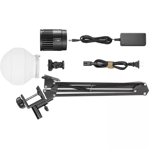 Godox LC30D-K1 Litemons LED Tabletop Video Light Single Light Kit (5600K-30W) 