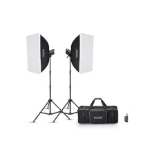 Godox MS300IIV -F Dupla stúdió vakuszett (2 x 300Ws) - LED beállító izzóval stúdió szett