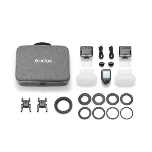 Godox Macro Ring Flash Two Light Kit MF-12