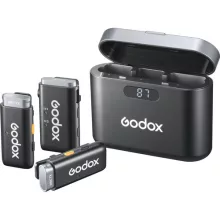 Godox WEC Kit 2 Vezeték nélküli Mikrofon Szett kamerához és telefonhoz (2.4 GHz)