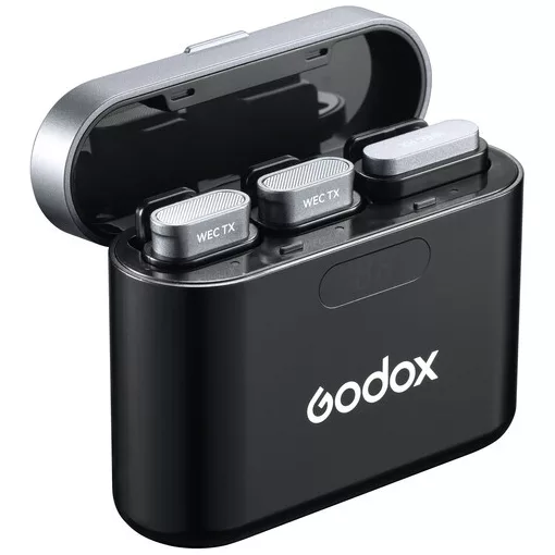 Godox WEC Kit 2 Vezeték nélküli Mikrofon Szett kamerához és telefonhoz (2.4 GHz)