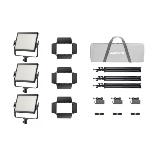 Godox Litemons LP1200R Fekete KIT 3 - RGB  LED Tabló (120W)