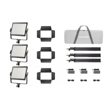 Godox Litemons LP600R Fekete KIT 3 - RGB LED Tabló (60W)