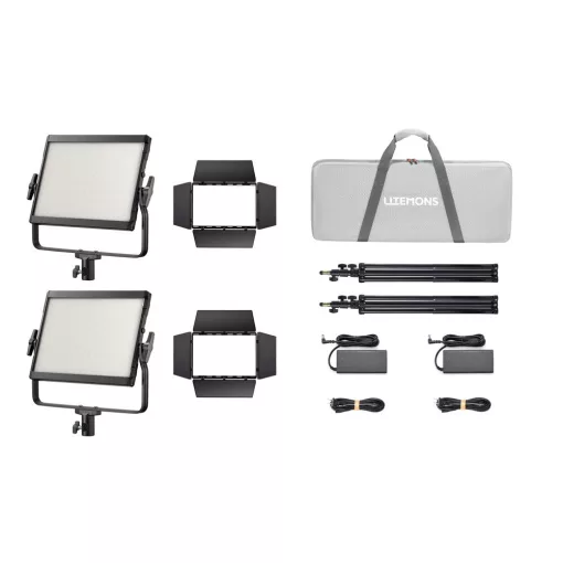 Godox Litemons LP400BI Fekete KIT 2 - LED Tabló Bi-Color (36W)