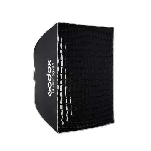 Godox - UL BOX 90 - Nyitható Softbox méhsejtráccsal - 90x90cm Bowens