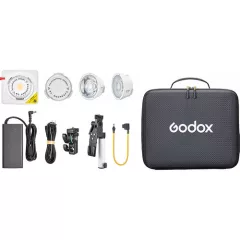   Godox ML100R KIT 1 - RGB LED Lámpa (RGB - Bi-Color) - V-mount, hordtáskában