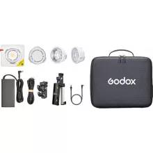 Godox ML100R KIT 2 - RGB LED Lámpa (RGB - Bi-Color) - NP-F, hordtáskában