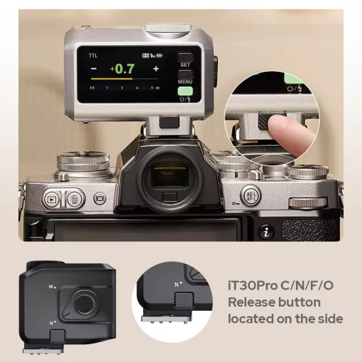 Godox iT30Pro O Silver iFlash TTL Rendszervaku - Olympus-Panasonic - Ezüst
