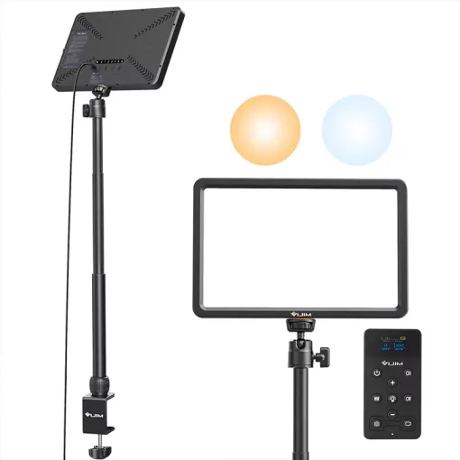 Ulanzi Vijim K20 Led panel, 28cm átmérő, 650 Lumen, 2500k-9000K, asztali álvánnyal, távirányítóval (UL-2958)