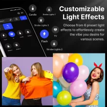 Ulanzi 200W bi-color COB led lámpa, 2700K-6500K, 95CRI, 6 effekt, V-Mount, APP vezérlés, Bowens (UL-L079CNA1)