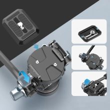 Ulanzi U190 Pro fluid vidó állványfej, 4kg teherbírás, 90°-os eldöntés, arca swiss cseretalp (UL-E009GBB1)