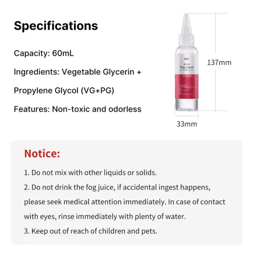 Ulanzi utántöltő folyadék - 60ml- FM01 Füstgéphez (R002)