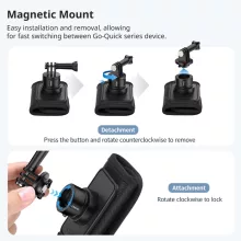 Ulanzi CO62 Go-Quick II hátizsák pántra, övre telefon és Gopro tartó adapter (UL-C064GBB1)