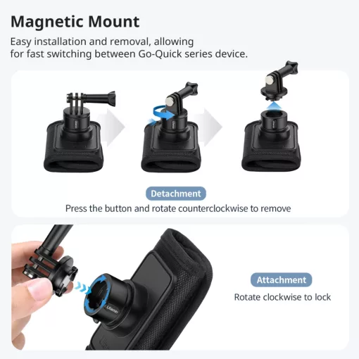 Ulanzi CO62 Go-Quick II hátizsák pántra, övre telefon és Gopro tartó adapter (UL-C064GBB1)