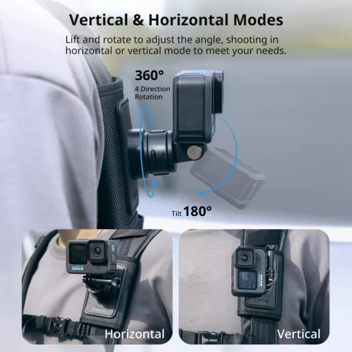 Ulanzi CO62 Go-Quick II hátizsák pántra, övre telefon és Gopro tartó adapter (UL-C064GBB1)