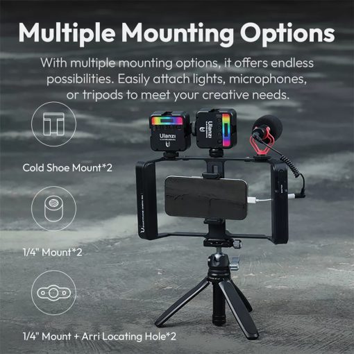 Ulanzi MA05 univerzális telefonkeret rendszer, rig, cage, bluetooth kioldó (UL-M007GBB1)