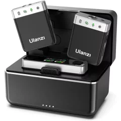   Ulanzi AM18 U-mic 2.4GHz vezeték nélküli duális mikrofon szett, usb-a, usb-c, lightning csatlakozás (UL-A018GBB2)