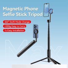 Ulanzi Magnetic Selfie Stick Max állvány, 164 cm selfie állvány, Magsafe telefon adapter, bluetooth (UL-M001B)