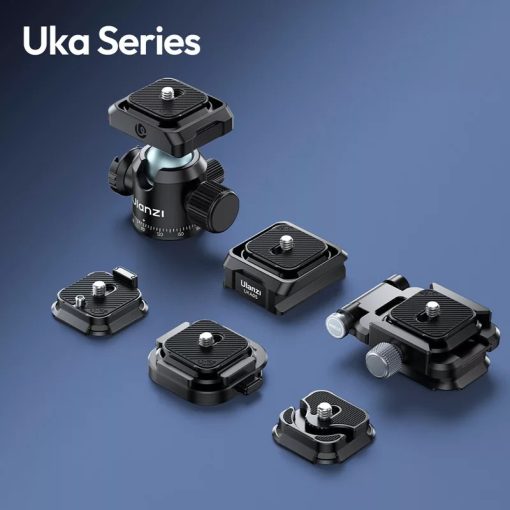 Ulanzi T100 Uka gömbfej, 6kg teherbírás, vakupapucs adapter, 3/8" és 1/4" (UL-C062)