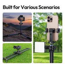 Ulanzi T100 Uka gömbfej, 6kg teherbírás, vakupapucs adapter, 3/8" és 1/4" (UL-C062)