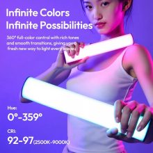 Ulanzi B15RGB 15W, fénycső, cseppálló, 1800-9000K, 3000mAh, mágneses (UL-L208)