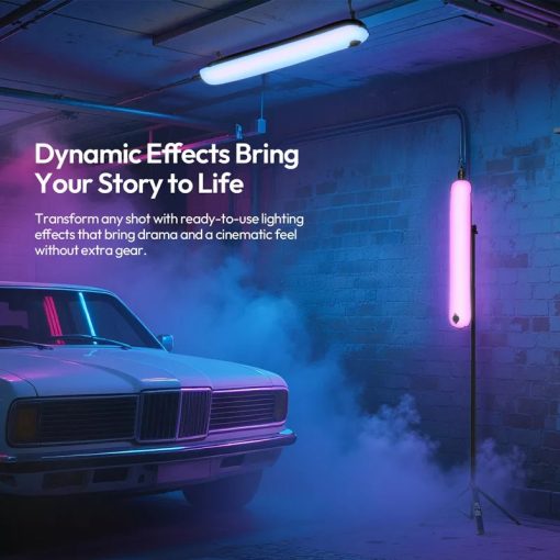 Ulanzi UA20C, 20W, felfújható Led cső, cseppálló, RGB, 1800-10000K, 12 effekt, 2500mAh, 12x90cm (UL-L234)