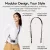   Ulanzi YF01 Y-Flex Strap, nyakpánt, csuklópánt, beépített USB-C kábel, fekete (UL-C092)