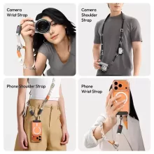 Ulanzi YF01 Y-Flex Strap, nyakpánt, csuklópánt, beépített USB-C kábel, fekete (UL-C092)