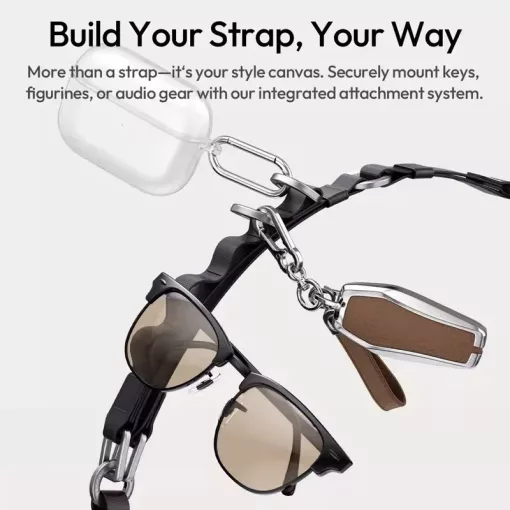 Ulanzi YF01 Y-Flex Strap, nyakpánt, csuklópánt, beépített USB-C kábel, fekete (UL-C092)
