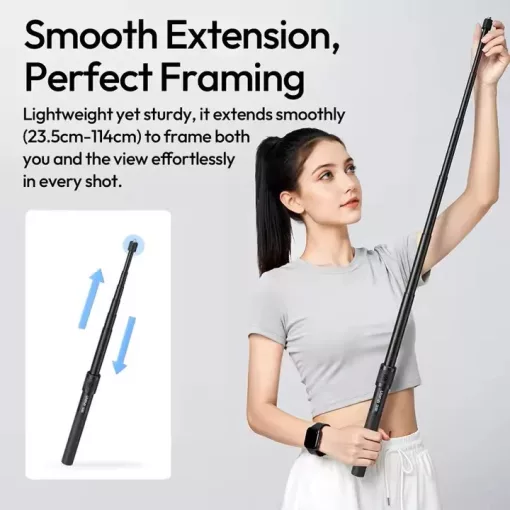 Ulanzi VL04 selfie bot, monopod, hátizsák pántra, övre rögízthető, GoPro tartó adapterrel (UL-S026)