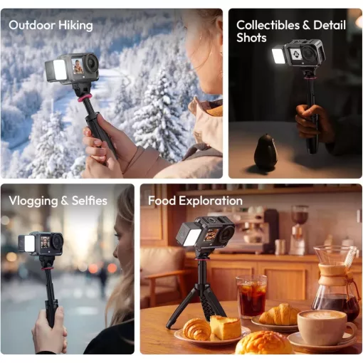 Ulanzi LM24 Action Quick Release Mini Fill Light II, LED lámpa, DJI Action 6/Nano (UL-L298)