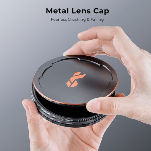 K&F Concept NANO-X series, MCUV + CPL szűrő, vízlepergető, karcálló, fém objektívsapka + tok, 52mm (KF-1659)