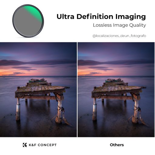 K&F Concept NANO-X series, MCUV + CPL szűrő, vízlepergető, karcálló, fém objektívsapka + tok, 82mm (KF-1666)