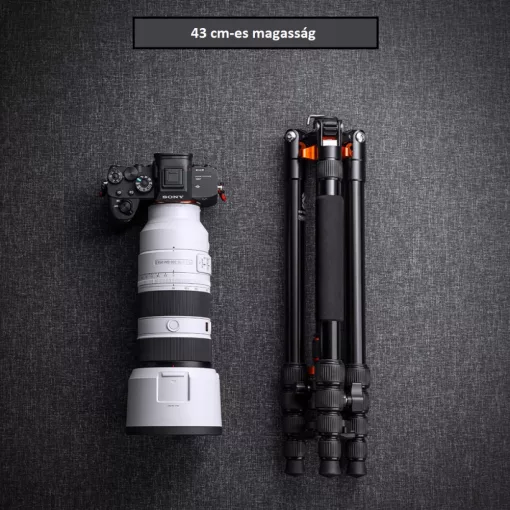 K&F Concept K255A4+BH-28L állvány + monopod, fekete-narancssárga V2 (KF-09-083V2)