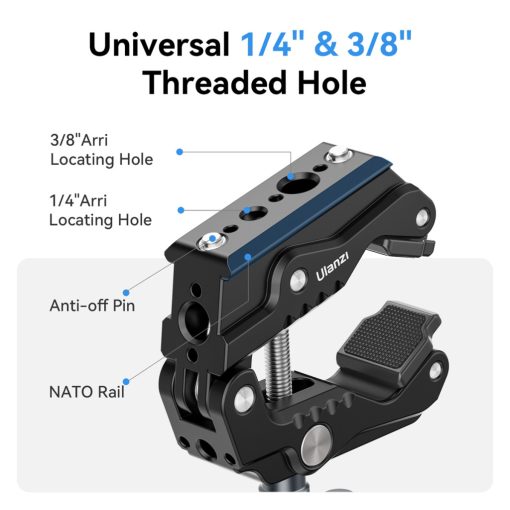 Ulanzi R011a super clamp, satu, rögzítőbilincs, HD01 10"-os magic arm (UL-T018)