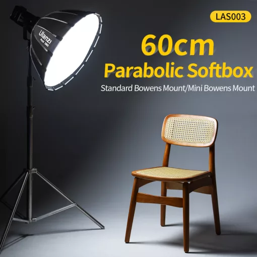 Ulanzi D60 60cm-es nyitható parabola méhsejtráccsal, Mini Bowens csatlakozás (UL-L054)