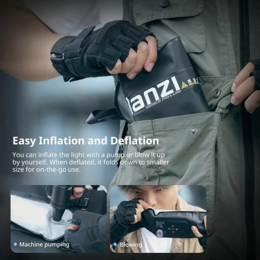 Ulanzi UA12 felfújható Led cső, cseppálló, 12Wh, 2700-6500K, 12 effekt, 2500mAh, 12x60cm, mágneses (UL-L092)