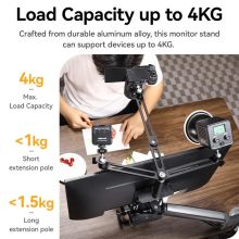 Ulanzi monitor bővítő konzol, VESA 75x75mm, 100x100mm, 3db kar gömbfejjel, 4kg teherbírás (UL-T051)