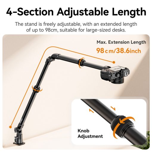 Ulanzi ZJ02 c-clip multifunkciós, asztalra rögzíthető állvány rendszer (UL-T085)