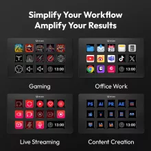 Ulanzi D200 Stream Deck Smart Keyboard multifunkciós makró, stream vezérlő, 13db programozható gomb (UL-A015)