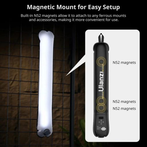 Ulanzi UA20 felfújható Led cső, cseppálló, 20Wh, 2700-6500K, 12 effekt, 2500mAh, 12x90cm, mágneses (UL-L110)