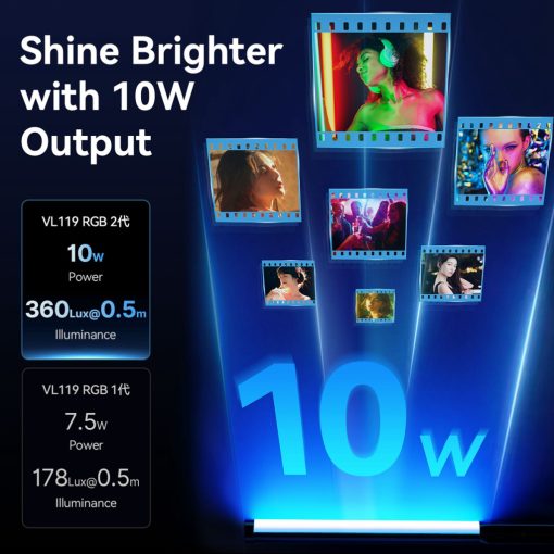 Ulanzi VL119 RGB V2 10W fénycső, kard (UL-L132)