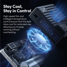 Ulanzi LE20 20W RGB fotó videó LED lámpa, 3200lux, CRI95, ventillátoros hűtés (UL-L090)