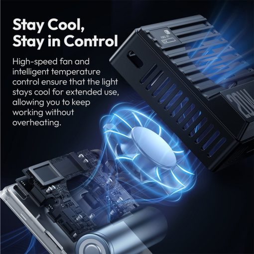 Ulanzi LE20 20W RGB fotó videó LED lámpa, 3200lux, CRI95, ventillátoros hűtés (UL-L090)