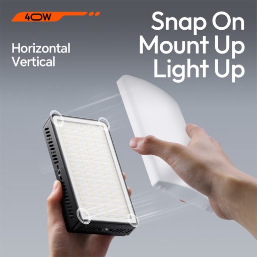 Ulanzi 40W bi-color led lámpa, 14000lux, 37Wh, 2700K-6500K, 95CRI, 8 effekt, hűtőventillátor (UL-L129)