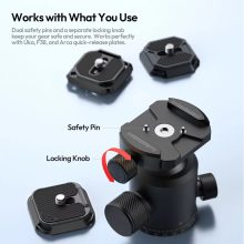 Ulanzi TT30 Travel utazó mini állvány, 14-44cm, 6kg teherbírás, Uka gyorscseretalp (UL-T095)