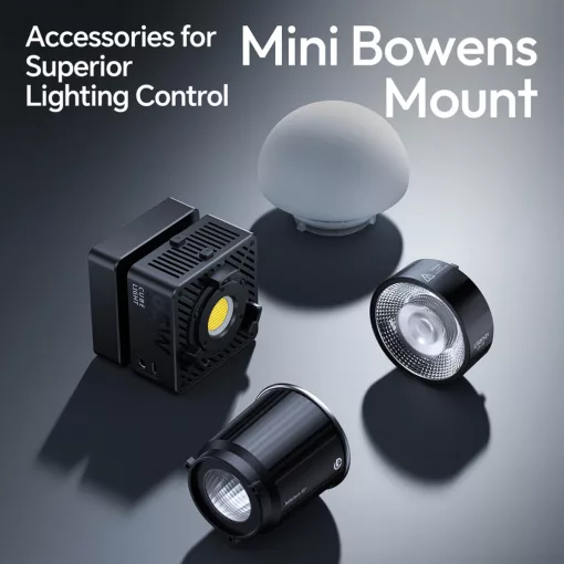 Ulanzi 65W EC65 bi-color Led lámpa fényformálókkal, 46Wh akku, 2500-6500K, APP vezérlés, mini Bowens (UL-L187)