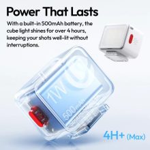 Ulanzi DG01 szuper mini LED lámpa, 5600K, 500mAh, diffúzor, USB-C, fekete (UL-L196)